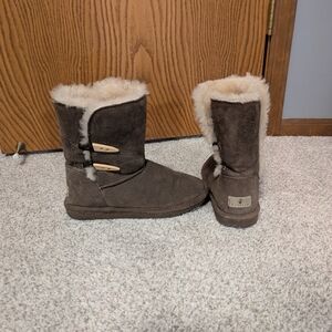 BearPaw Brown Cozy Boots